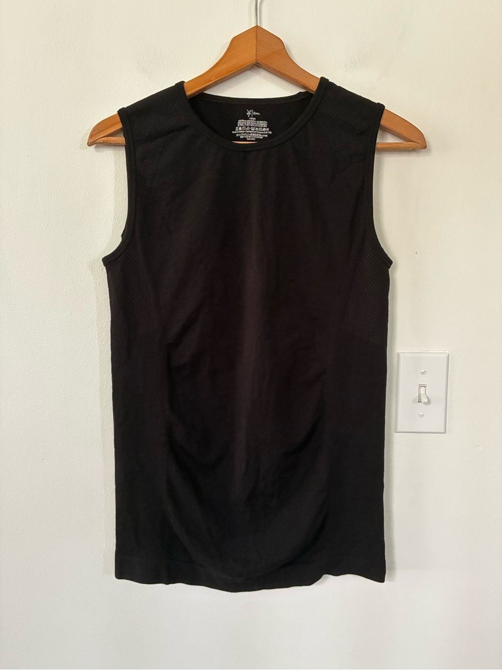 Ibex Wool Blend Seamless Tank Top Black
